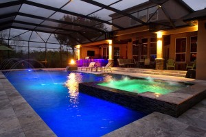 Swimming Pool Design for Night