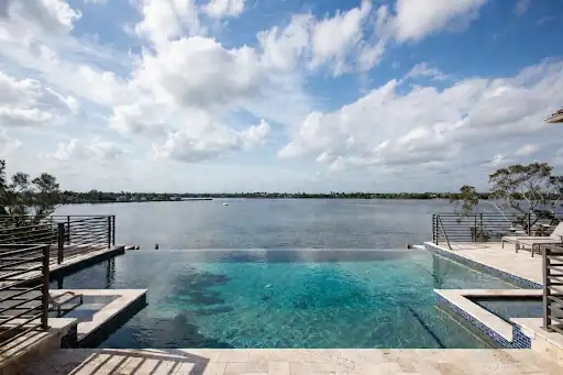 Infinity Edge Pool in Tampa overlooking the bay